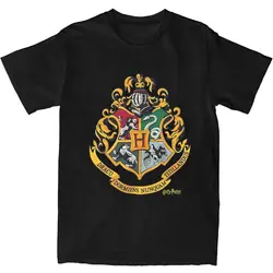 MINISO H-HARRY P-POTTER Movie T Shirt 100% Cotton Harajuku Tshirt For Men Short Sleeves Custom Logo Tops