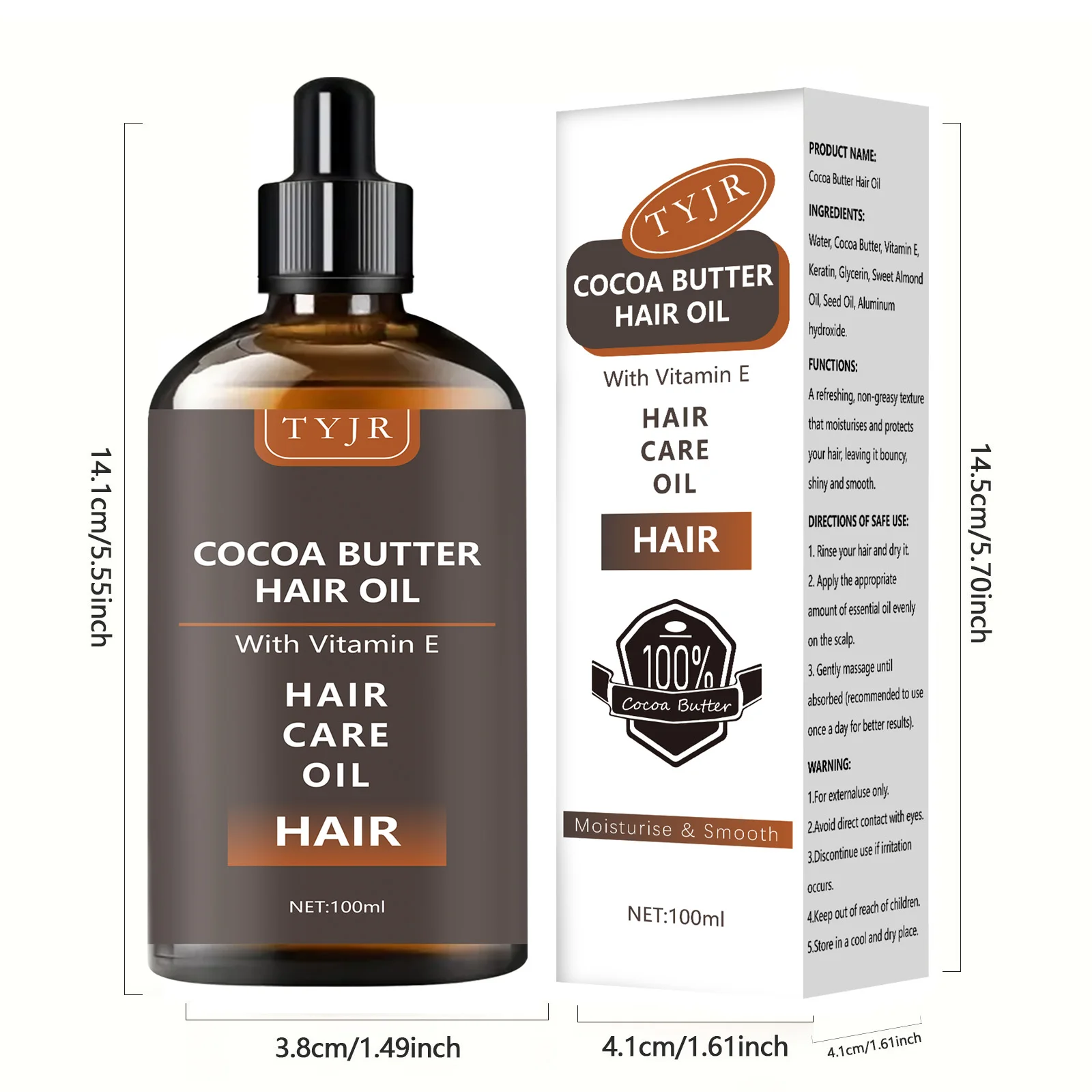 Walter Ace Levin Cocoa butter hair care essential oil 100ml