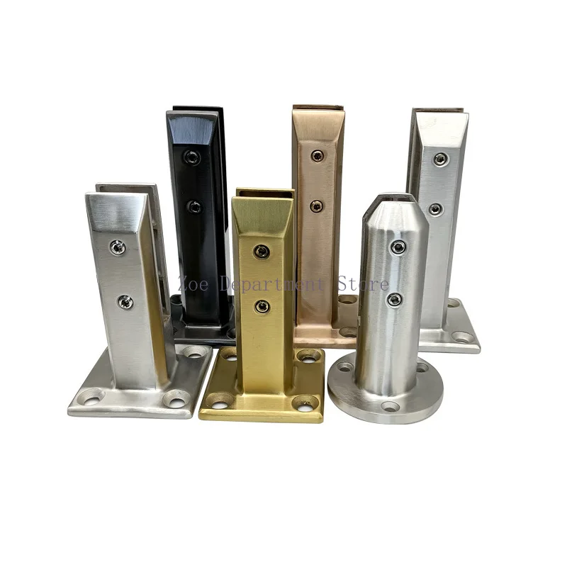 

Glass Staircase Handrail Fixing Clip 304 Thick Stainless Steel Non Perforated Guardrail Pool Floor Fixed Glass Clip