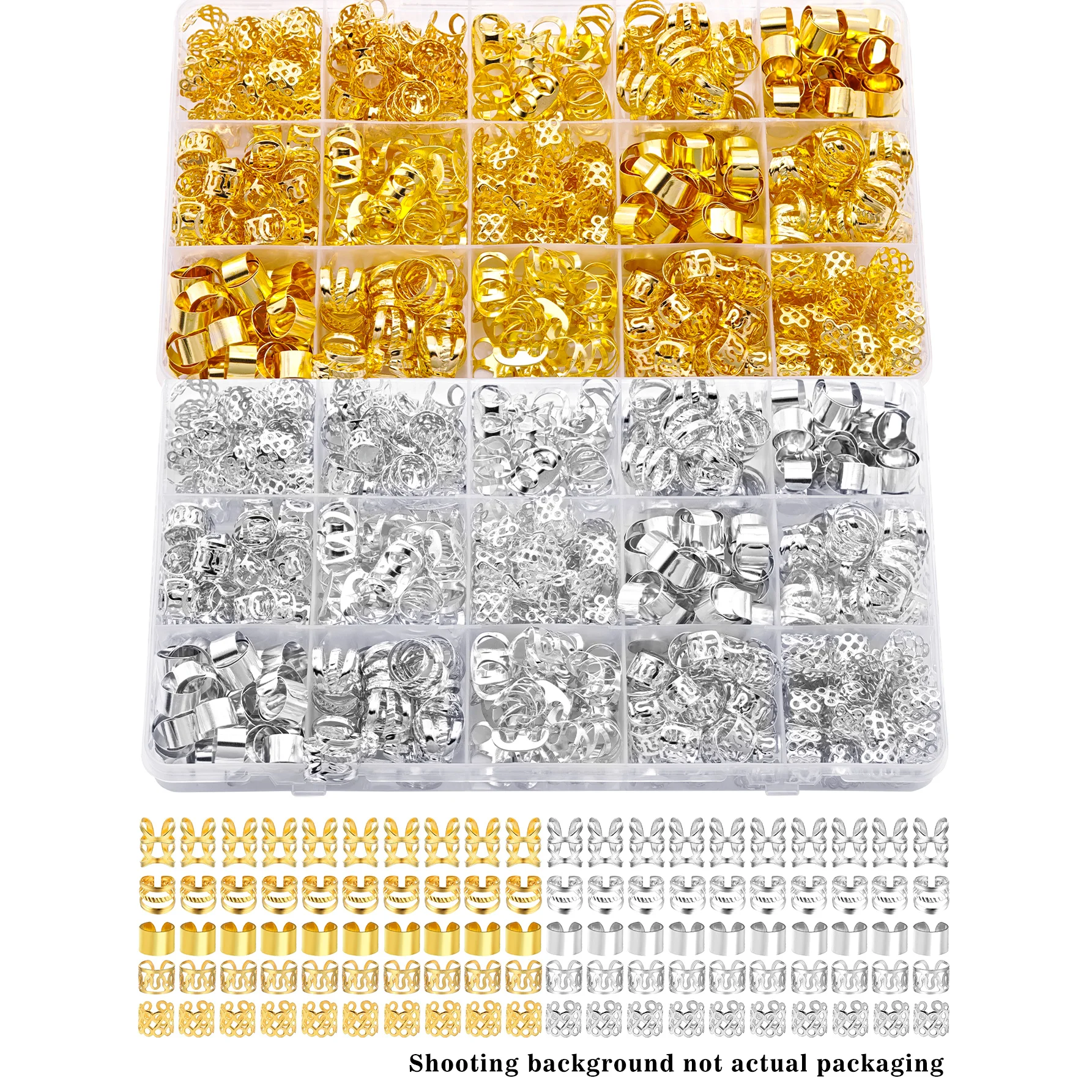 

100 шт., украшения для волос из сплава для плетения дредов, аксессуары, металлическая заколка для плетения, заколка для волос, ювелирные изделия для женщин и мужчин, аксессуары для волос