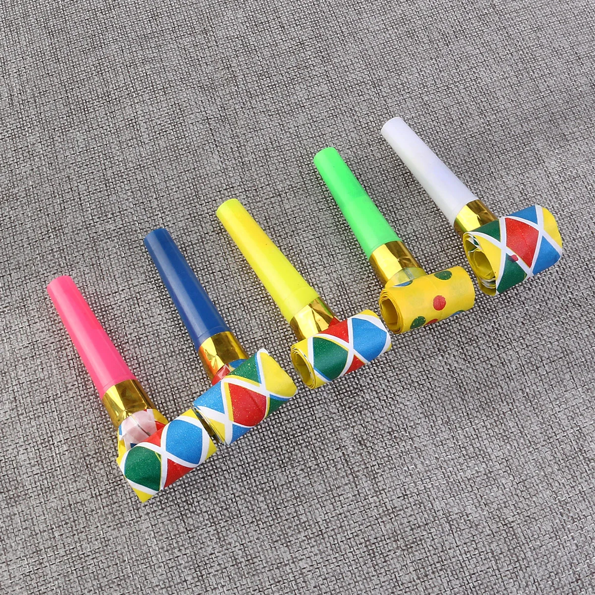 

48pcs Blowout Party Horns Random Color 6.5Cm To 22Cm Durable Plastic Noisemaker For Celebration Wedding Birthday Party Horn Set