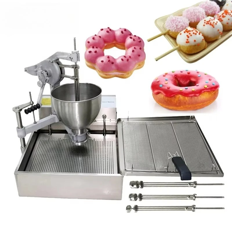 

Full Automatic Donut Fryer Commercial Food Grade Stainless Steel Donut Making Machine Electric Doughtnut Maker