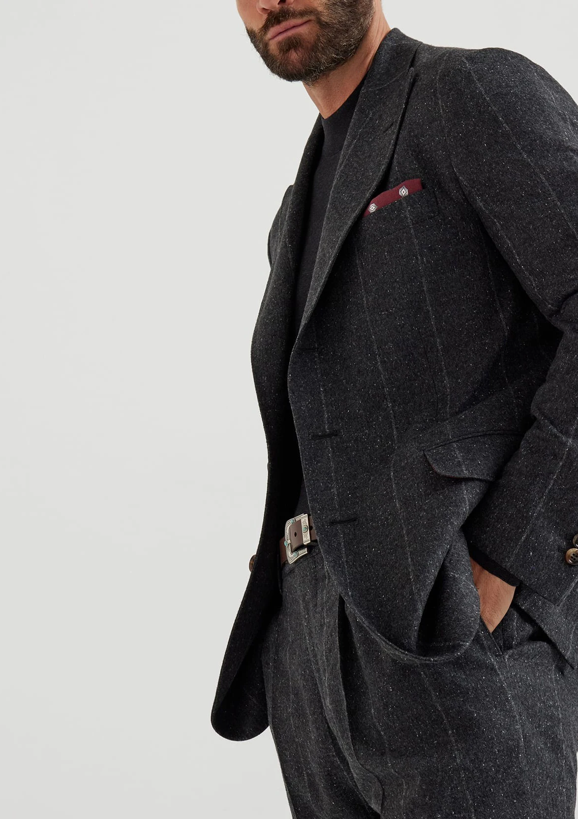 أزياء الرجال الدعاوى مخطط 2 قطعة مقلمة اثنين زر الدعاوى الذروة التلبيب الأعمال مناسبة رسمية مخصص trajes الفقرة #4