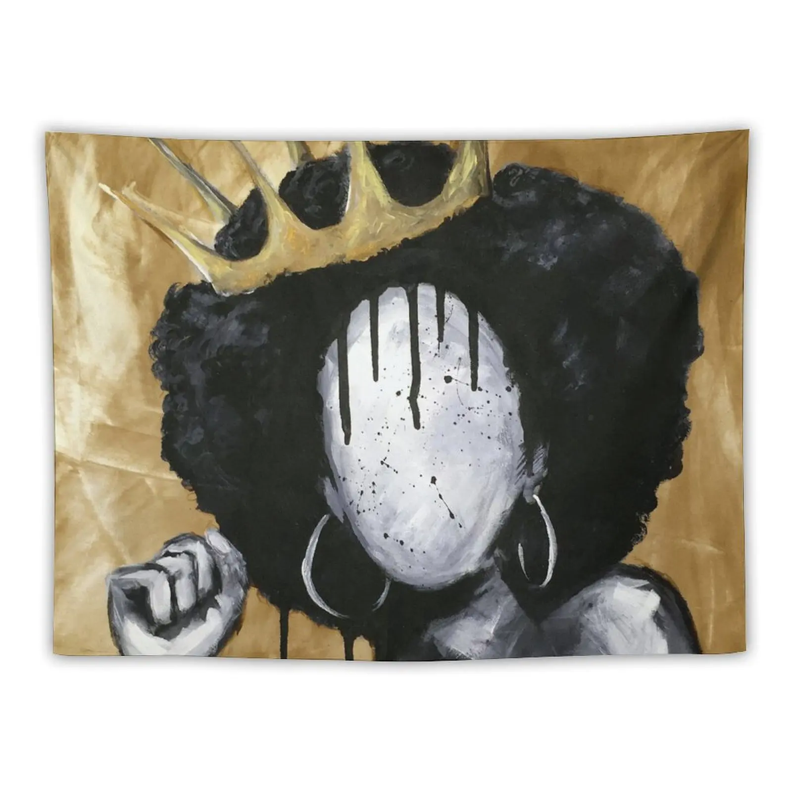 

Naturally Queen GOLD Tapestry Outdoor Decoration Japanese Room Decor Tapestry