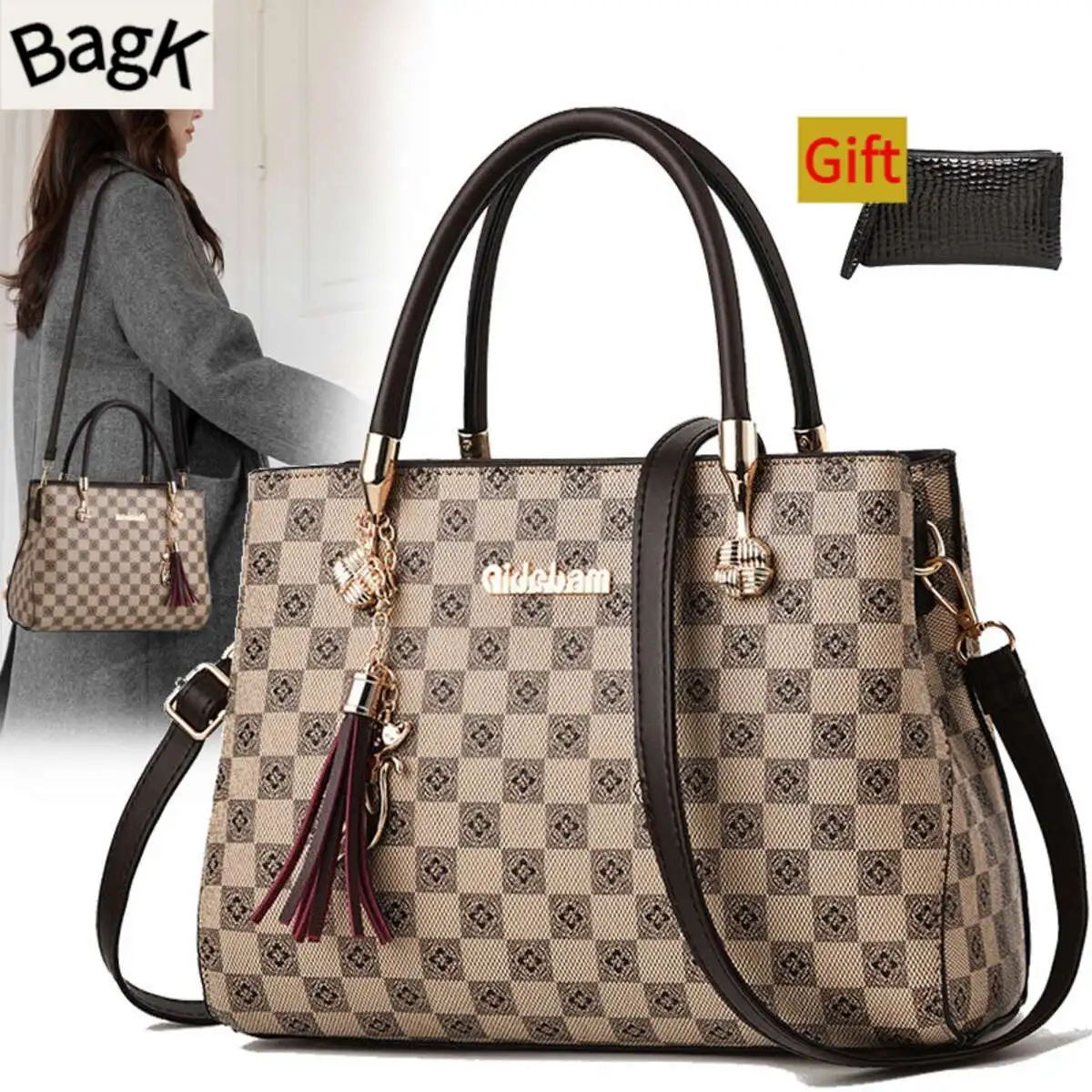 Geantă de mână de toamnă/iarnă, elegantă, personalizată, ediție coreeană la modă, geantă crossbody versatilă cu un singur umăr,_voghion.com