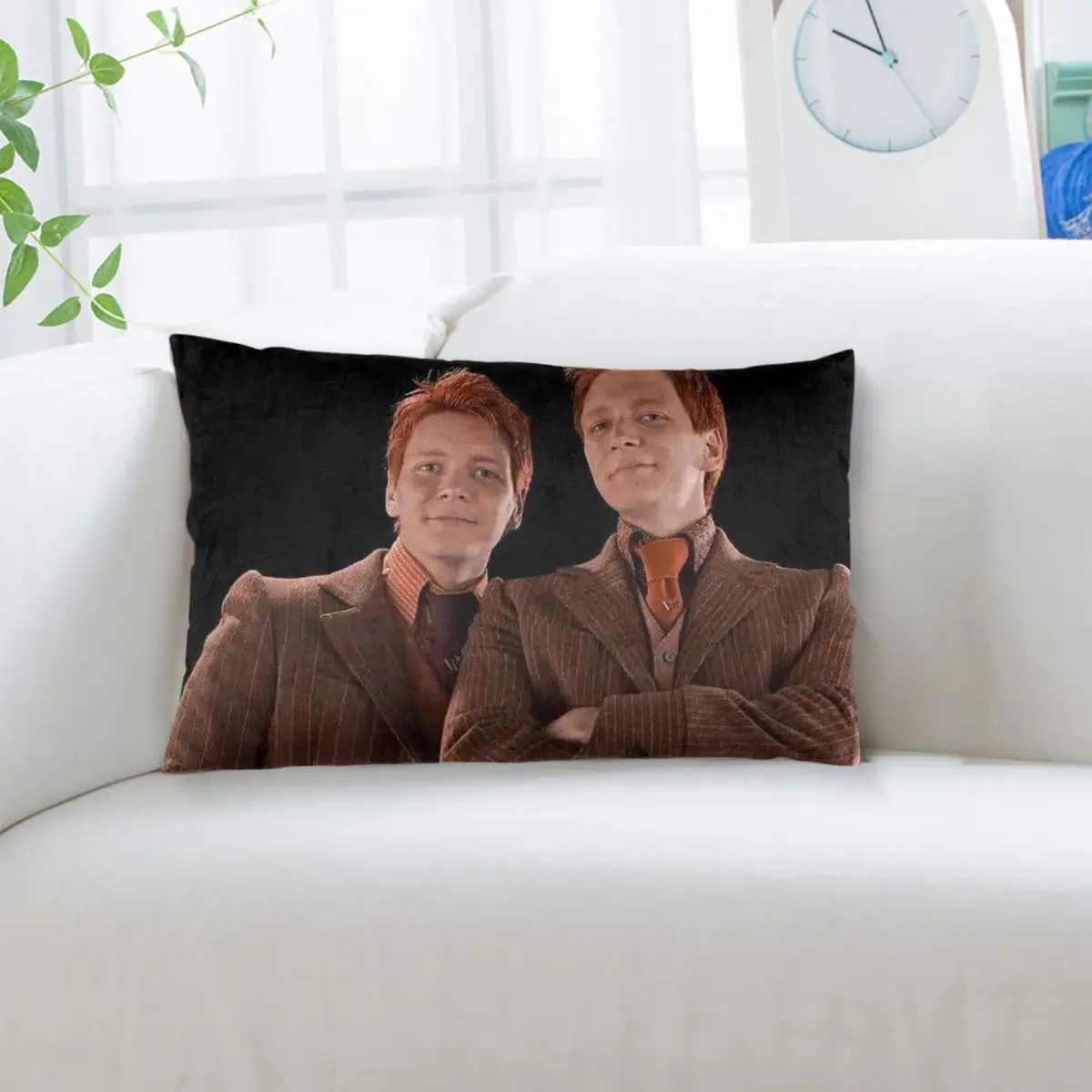 Weasley Twins Printing Fashion Rectangle Pillowcase Cushion Cover Decorative Bedroom Bed Home Comfort Throw Pillow