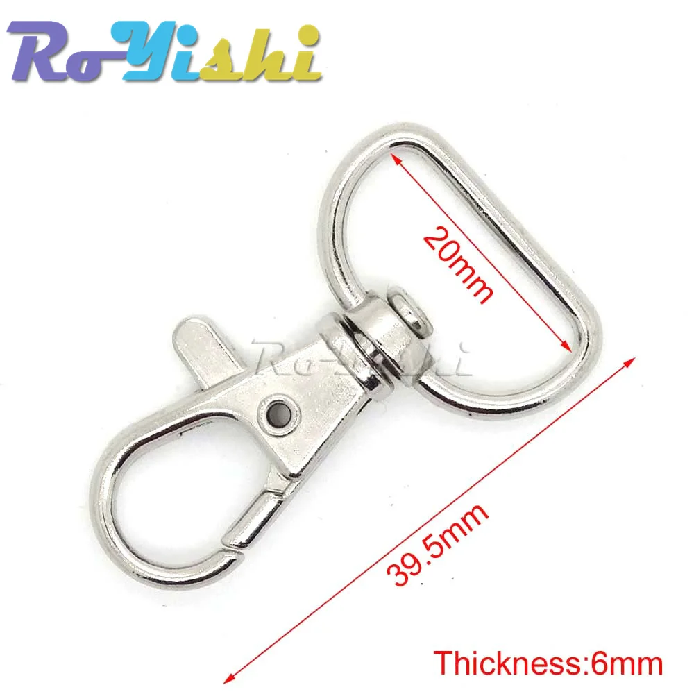 10 pcs/pack Fém Hirtelen időváltozás Horog Rotary Forgórész számára Hátiszák Nikkel plated Homár clasps