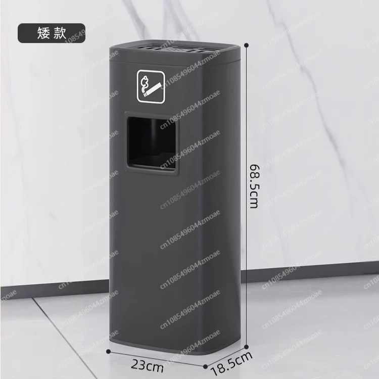 

Ash bucket Stainless steel vertical lobby Elevator entrance Smoking ash column Outdoor commercial with ashtray Hotel trash can