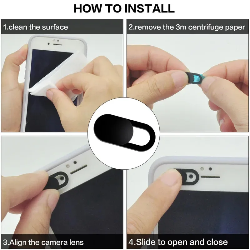 1/5/10/20 Pcs Webcam Cover Laptop Camera Cover Slider Phone Antispy For iPad PC Macbook Tablet lenses Privacy Sticker