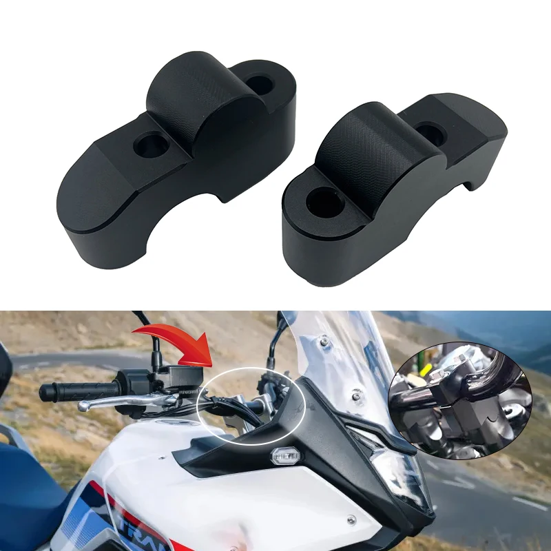 Per Honda TRANSALP XL750 XL 750 23-24 Riser manubrio Up Accessori moto Morsetto di montaggio Manubrio Riser Spostare parti posteriori
