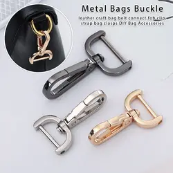 1 pz metallo staccabile moschettone chiusura a moschettone vite cinturino artigianale in pelle borse fibbia cintura maniglia Hardware borsa parte accessori