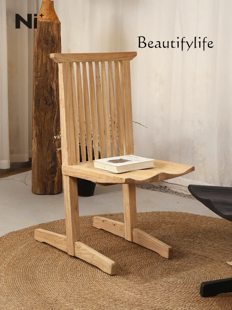 

Solid wood back chair B & B cafe chair restaurant medieval fashion designer comfortable high-end