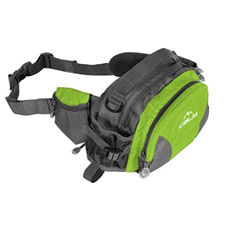 Hiking Fanny Pack Waist Bag with Water Bottle Holder for Men Women Outdoors Walking Running Lumbar Pack Fit iPhone iPod Samsung