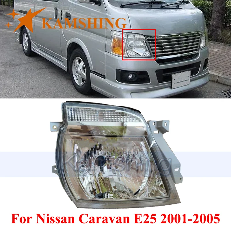 

CAPQX Front Bumper Headlight For Nissan Caravan E25 2001-2005 Front Head Light Headlamp Head Lamp