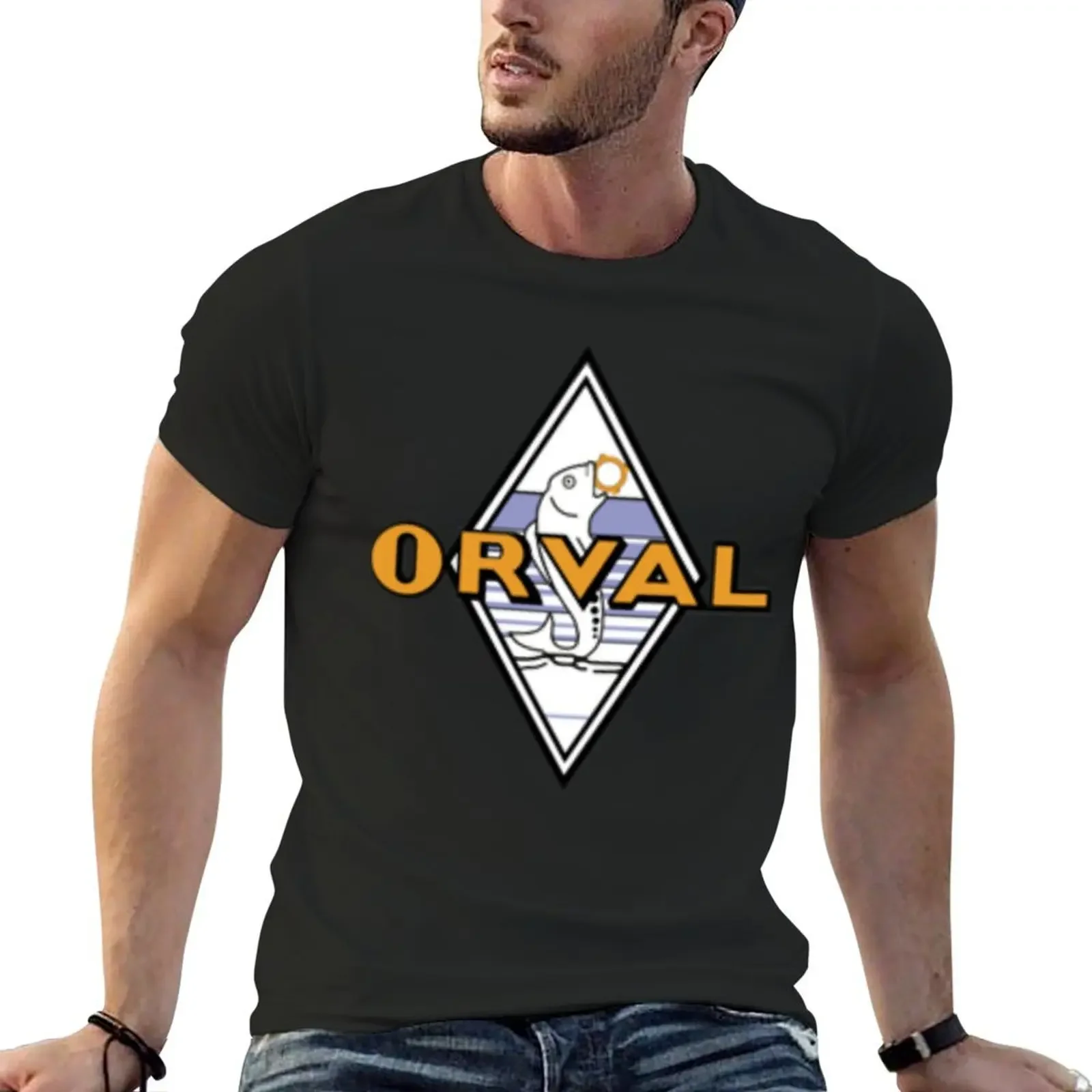 

Orval T-Shirt graphics vintage Short sleeve tee men