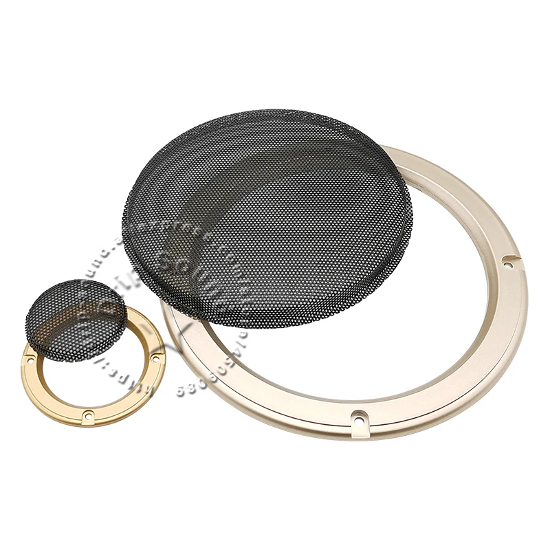 ل 2 "/4"/5 "/6.5"/8 "/10" بوصة المتكلم تحويل صافي غطاء الصوت الزخرفية دائرة شبكة معدنية مصبغة حماية 1E