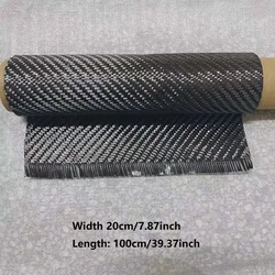20cm x 100cm larghezza 3K 200g tessuto in fibra di carbonio per rinforzo di riparazione tessuto in fibra di carbonio