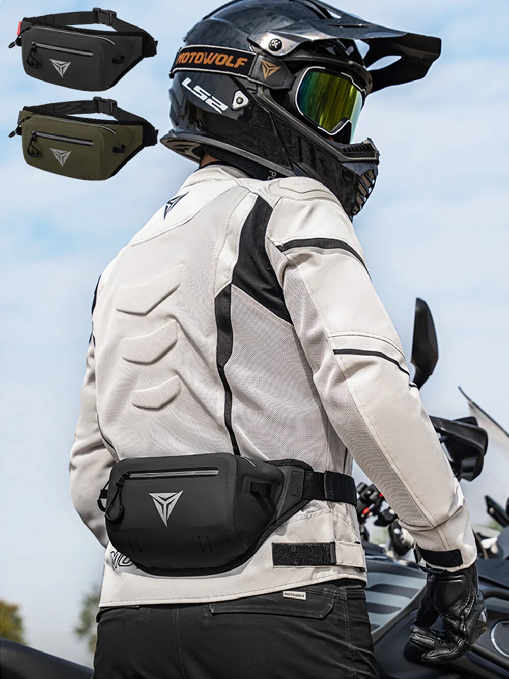AliExpress NONE Waterproof Motorcycle Waist Bag Multifunctional Outdoor Motocross Cycling Pack Anti-Splash Waterproof Premium Storage Waist Bag