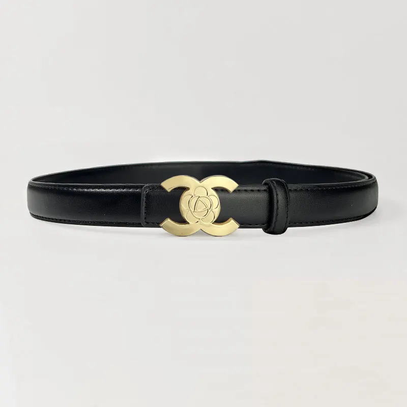 

New 2025 1Pcs women's flower pattern belt alloy buckle fashion belt leisure jeans belt high end long skirt belt