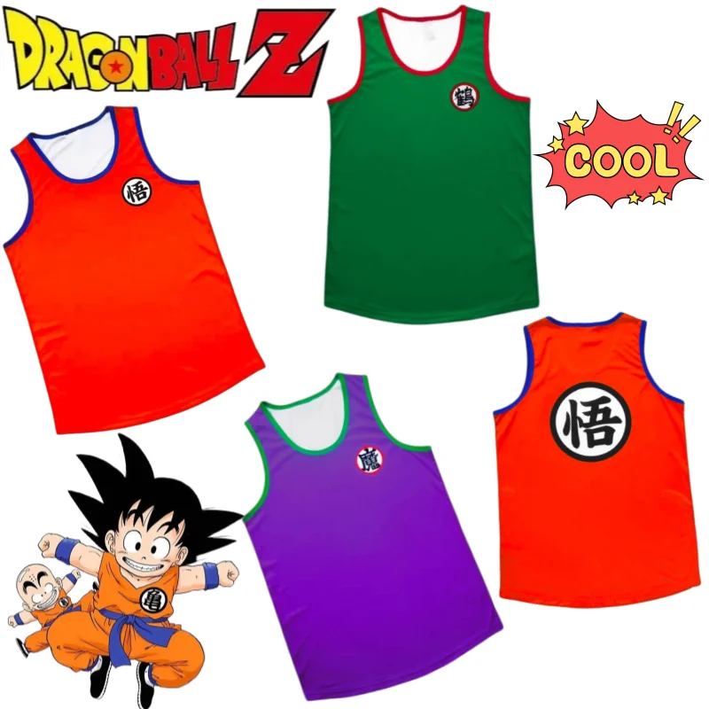 Dragon Ball Son Goku Vest High Color Value Cool Printed Creative Men's and Women Couples All-match Cool Quick-drying Sports Top