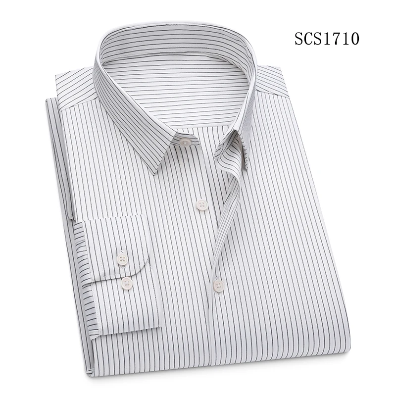 

Mulberry Silk Acetate Stretch Striped Long-sleeve Shirt Casual Designer Men's Shirt Comfortable Versatile Men's Sports Top