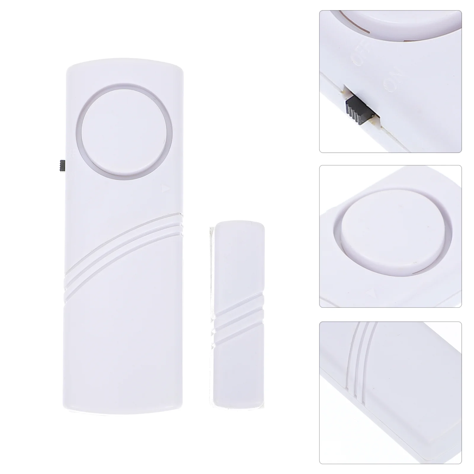 

6 Pcs Siren Door and Window Alarm Cordless Doors Compact Home