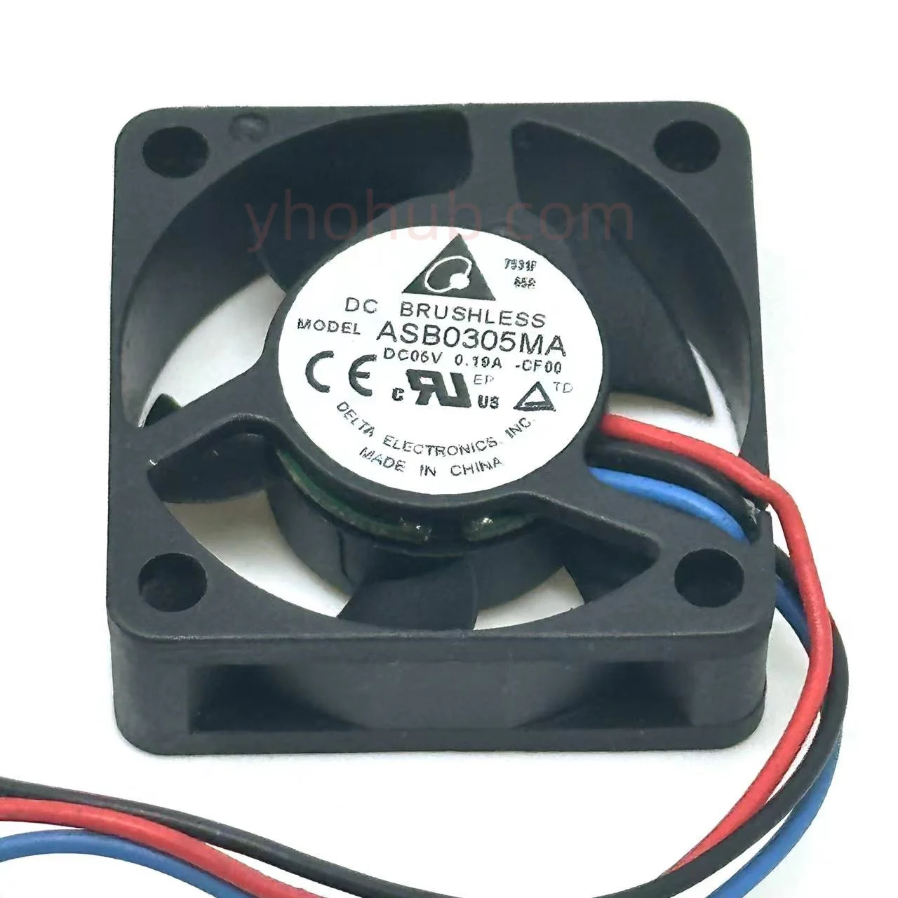 

Delta Electronics ASB0305MA CF00 Server Cooling Fan DC 5V 0.19A 30x30x10mm 3-wire