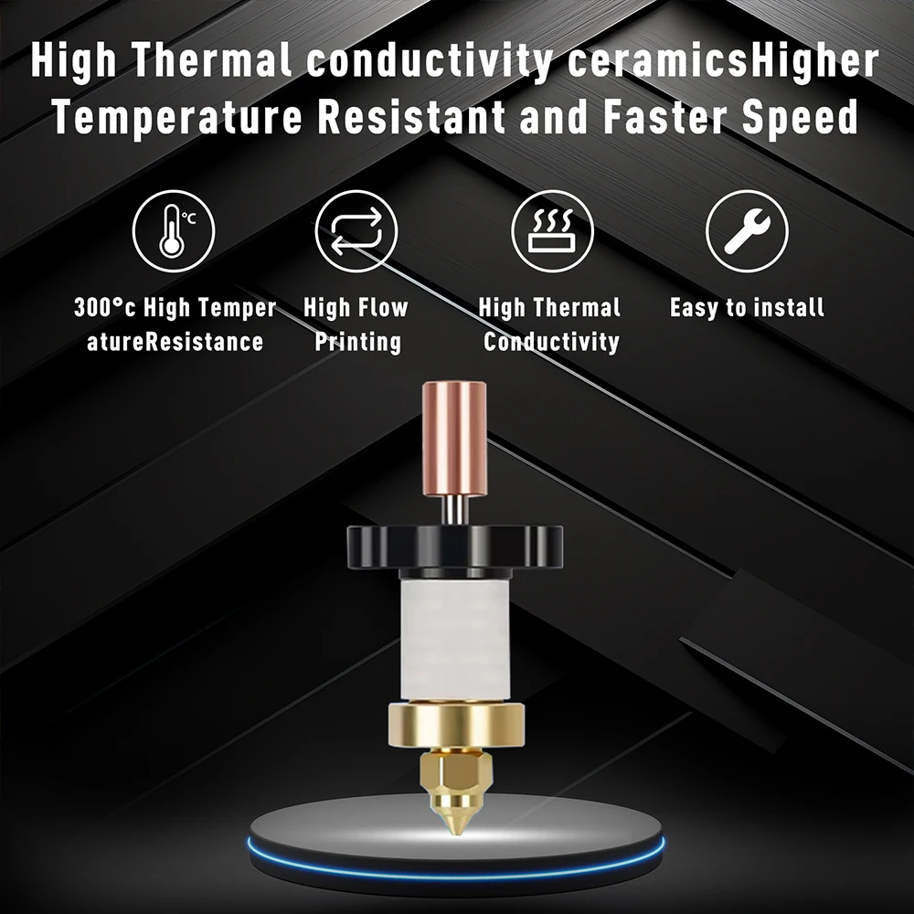 Zestaw do modernizacji hotendu do Creality Ender 3 V3 KE, ceramiczna głowica grzewcza, radiator, dysza, części zamienne do hotendu Ender3 V3 KE — zdjęcie produktu 6