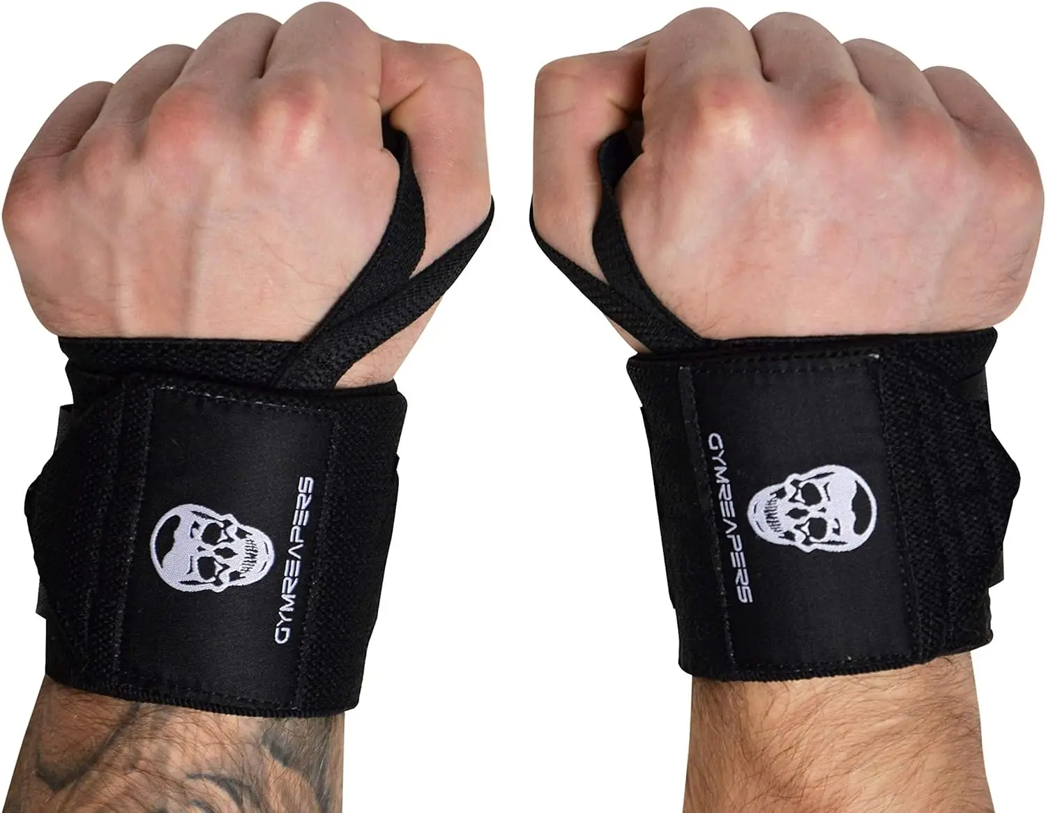 Weightlifting Wrist Wraps,Professional Quality Wrist Support with Heavy Duty Thumb Loop-Wrap for Powerlifting Competition