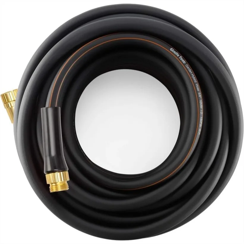 

Garden Hose 50ft x 5/8" Heavy Duty Lightweight Hybrid Water Hose with Brass Connectors