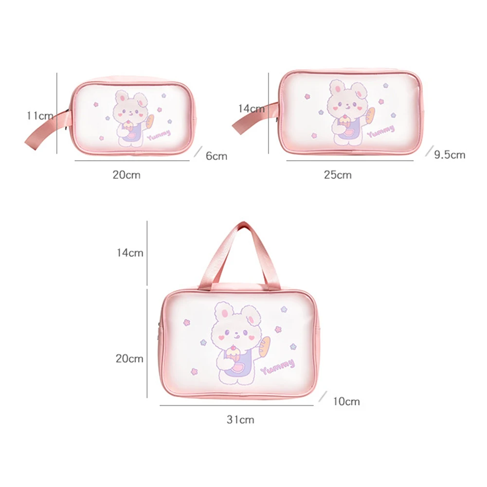 Trousse Toilette Fille Cute Cartoon Waterproof Toiletry Bag High Quality Not Easy To Break Durable For Cosmetic Brush Wash Bags