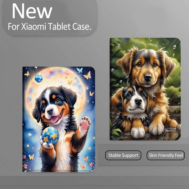 

Cute Cartoon Dog Art Tablet Case For Xiaomi Redmi Mi Pad 4 5 6 7 8 K SE Mini Pro Plus Max 10.1 11.2 inch