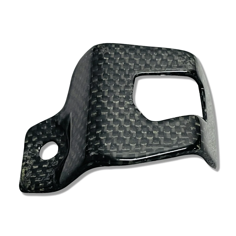 Geeignet für Triumph Street Triple 765 R RS 2017–2014. Motorrad-Hinterradbremspumpe, 100 % Kohlefaser-Reservoir-Schutzabdeckung – Detail 6