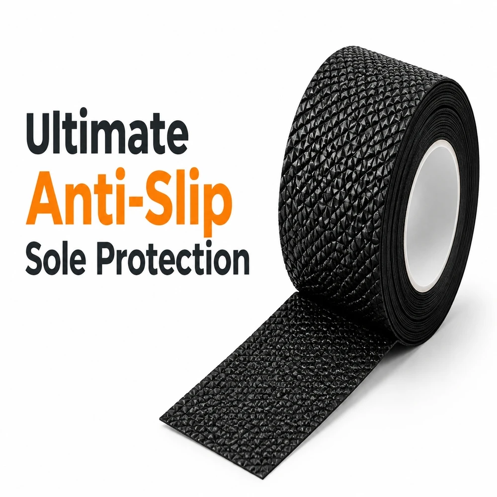 Adhesive Non Slip Sole Tape 1 Roll Diamond Texture Shoe Guard for Leather Sneakers Boots Thanksgiving Gift for Family