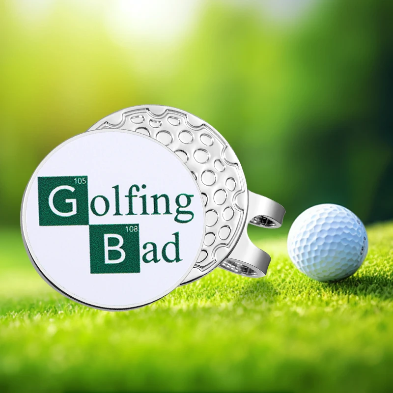 

Creative Golf Hat Clip Magnetic Golf Ball Marker Cap Clip Baseball Cap Decorative Trendy Jewelry Gift Accessories for Golf Lover