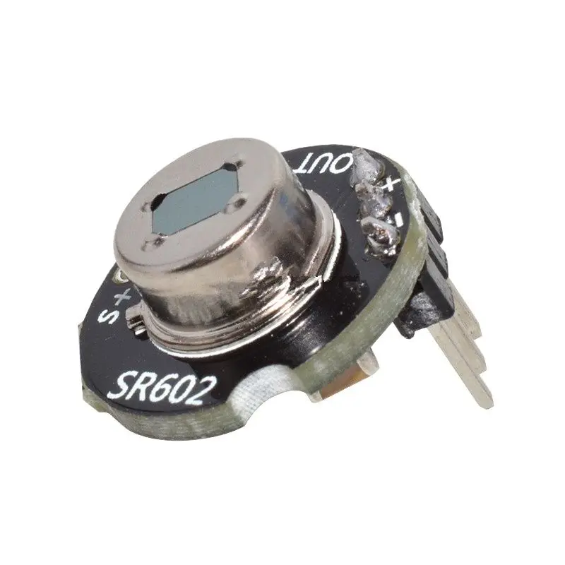 Миниатюрный индукционный модуль человеческого тела SR602, пироэлектрический инфракрасный датчик человеческого тела, зондовый переключатель с высокой чувствительностью