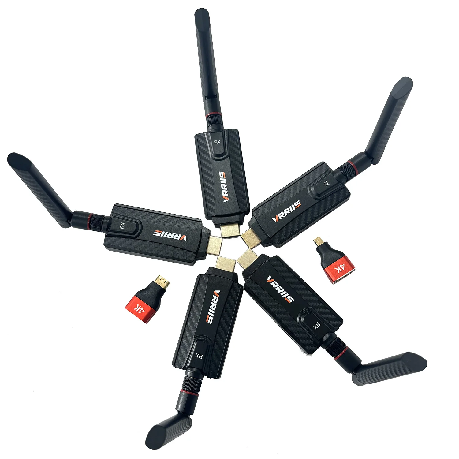 

200M 5G Wireless HDMI Audio Video Transmitter Receiver Extender 1TX To 1 2 3 4RX TV Box Camera Laptop PC To TV Monitor Projector
