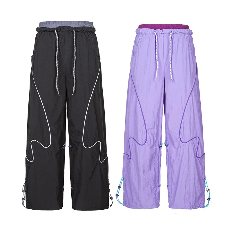 

Outdoor Casual Quick Dry Pantalones Pants Women Men Lightweight Thin Loose Hiking Sport Techwear Cargo Pants Trousers