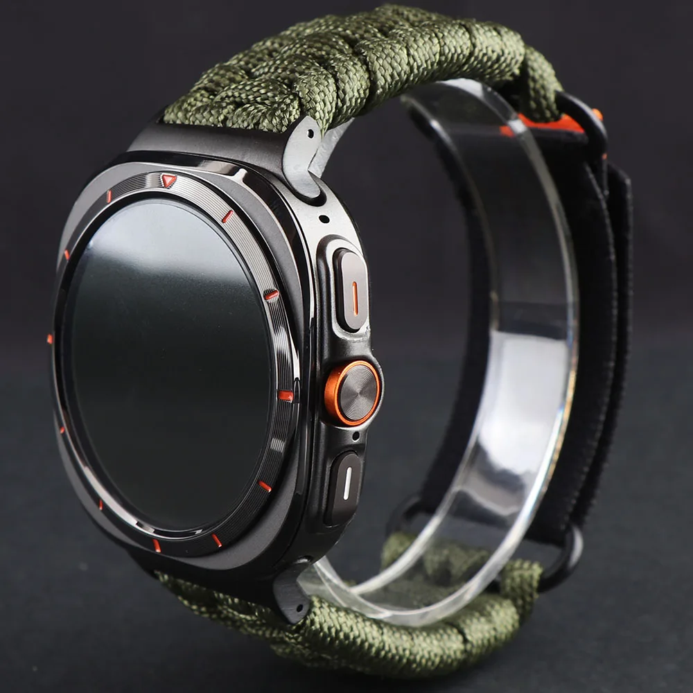 For Samsung Galaxy Watch 8 8Classic Ultra 2 1 Strap Outdoor Umbrella Rope Bracelet Galaxy 8 40mm 44mm 46mm 47MM Band