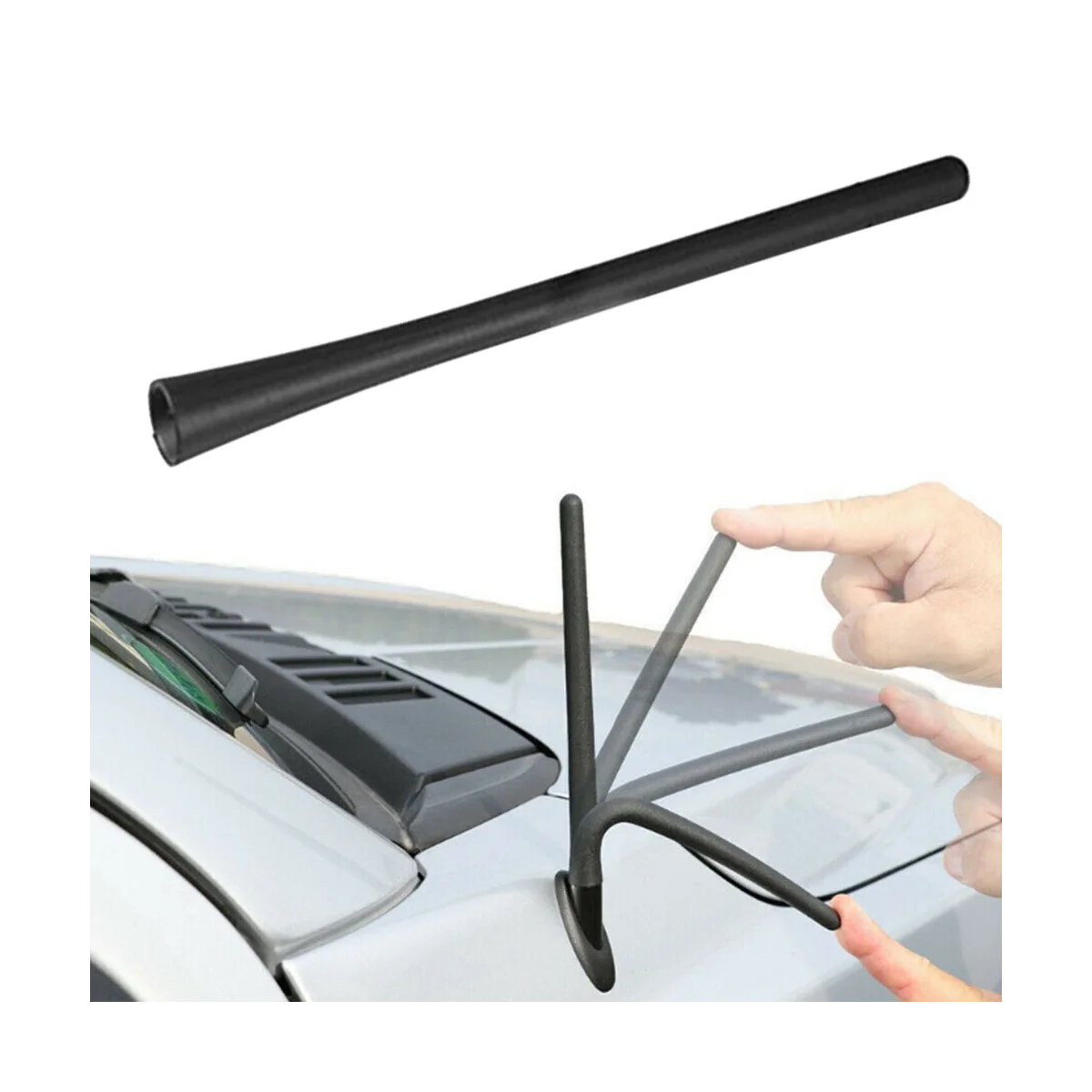 Antenna per autoradio da 7 pollici Antenna di segnale amplificata per Jeep Wrangler Jk JL 2007-2021 Gladiator 2020-2021