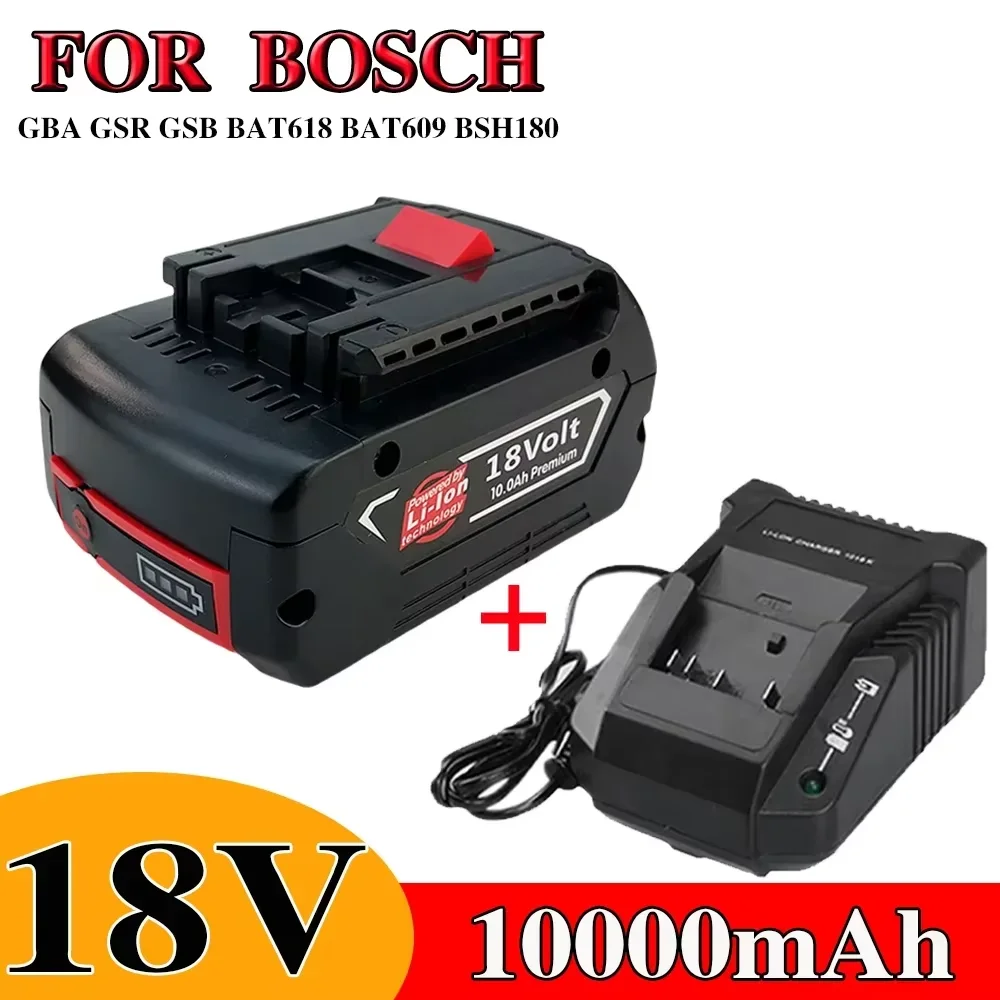 

10000mAh Li-ion Battery For 18V Bosch Electric Drill BAT609, BAT609G, BAT618, BAT618G, BAT614