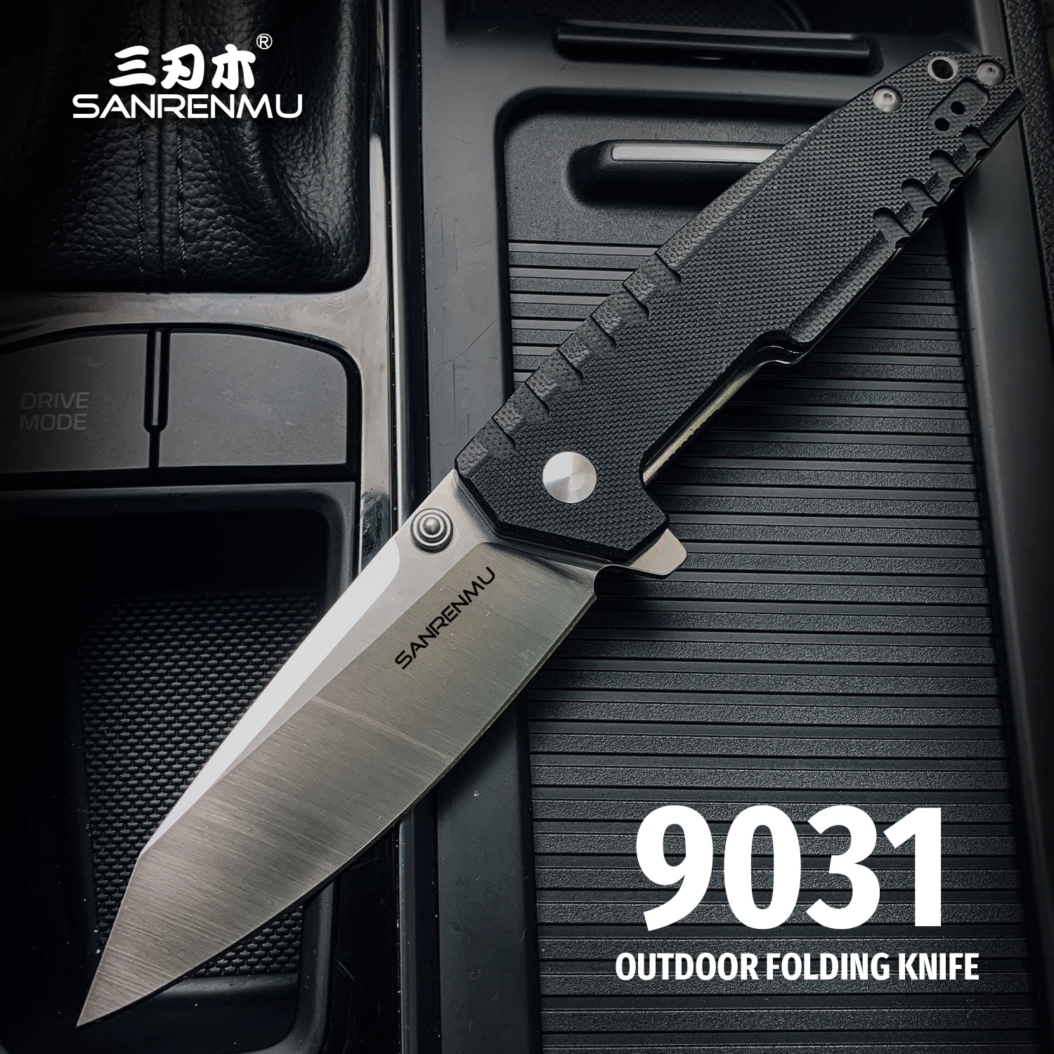 SANRENMU 9031 Pocket Folding Knife Camping Hunting Fishing Wilderness Survival Outdoor Portable EDC Tools Knives Jackknife NEW