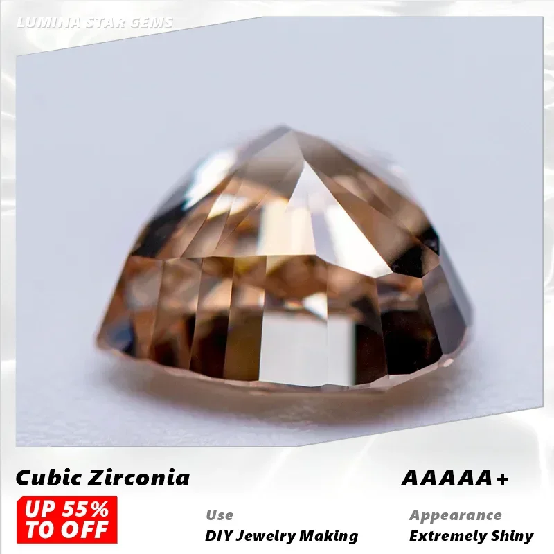 

L-TOP кубический цирконий, оптовая продажа, без сертификата, измельченный лед, форма сердца, цвет шампанского, подвески, бусины для изготовления ювелирных изделий своими руками