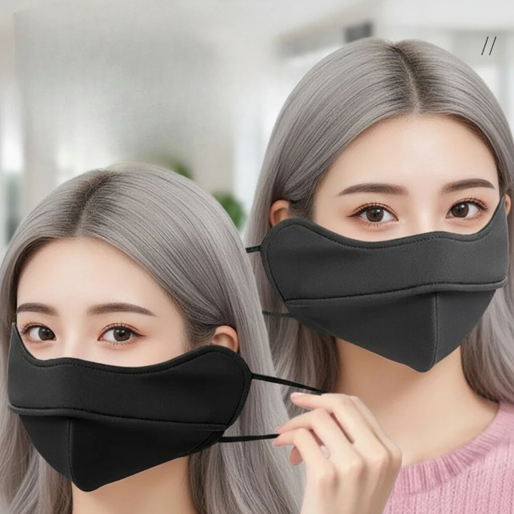 

Осень-зима Велоспорт Защита от солнца Морозостойкая моющаяся теплая маска для мужчин и женщин Высокий внешний вид 3D маска рыбьей кости