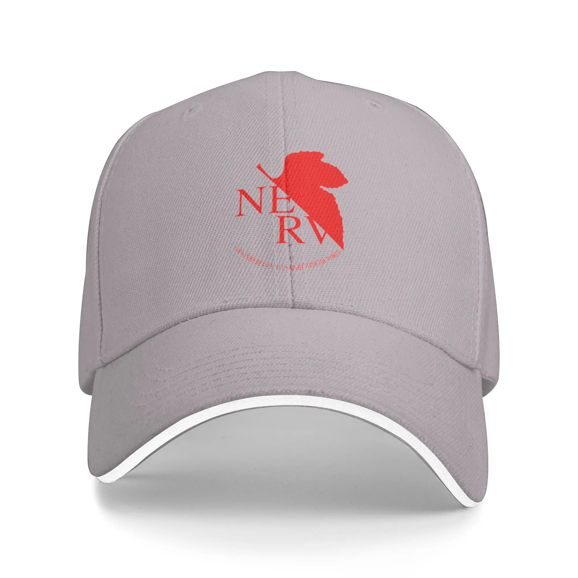 Fashion NERV Logo  Curved Brim Baseball Cap Street Outings Women's Visor