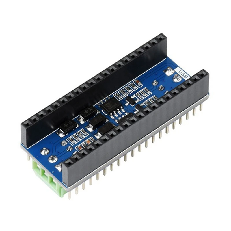 Pico-2CH-RS485, 2-Channel RS485 Module For Raspberry Pi Pico, SP3485 Transceiver, UART To RS485, Standard Pi Pico Header