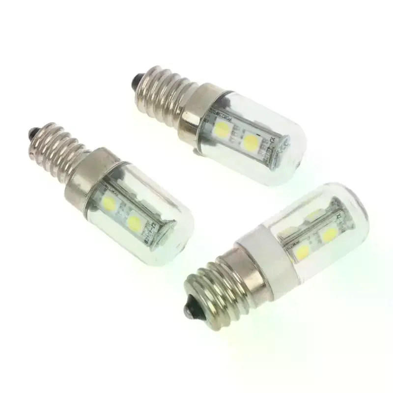 E12 E14 E17 LED Fridge Light Bulb 220V Refrigerator Corn Bulb LED Lamp Cold White Replace Halogen Chandelier Lights