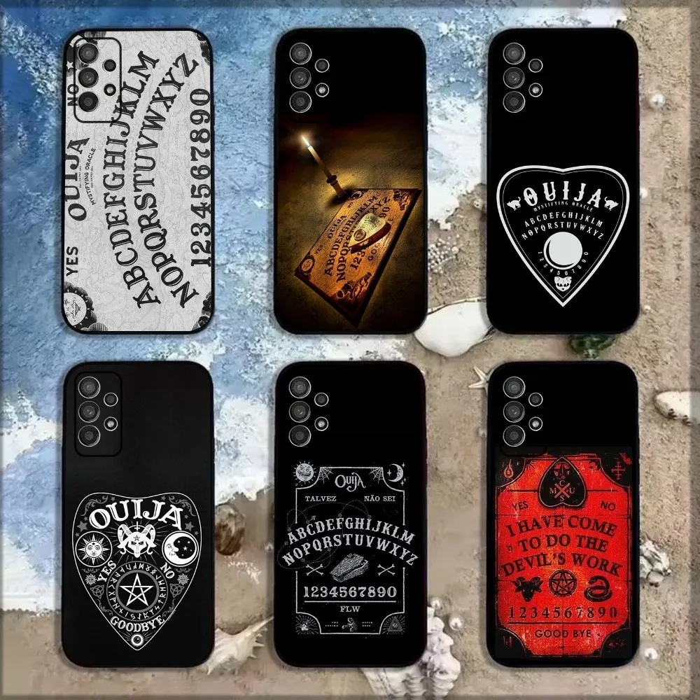 

Ouija Board Phone Case For Samsung Galaxy A13,A21s,A22,A31,A32,A52,A53,A71,A80,A91 Soft Black Shell