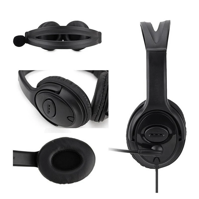 Call Center Headset Noise Cancelling Microphone For Zoom Skype Office Call Center Home Podcast