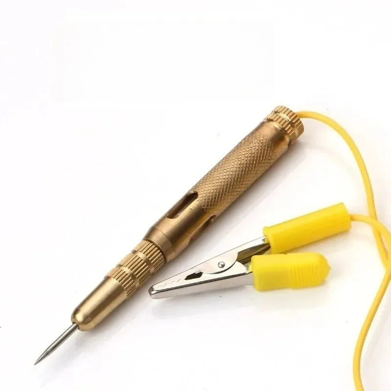 

Новинка для автоматического проверки напряжения, карандаш, тестер цепей автомобиля, лампочка постоянного тока 6 В, 12 В, 24 В, желтые диагностические инструменты, 2025 1 шт.